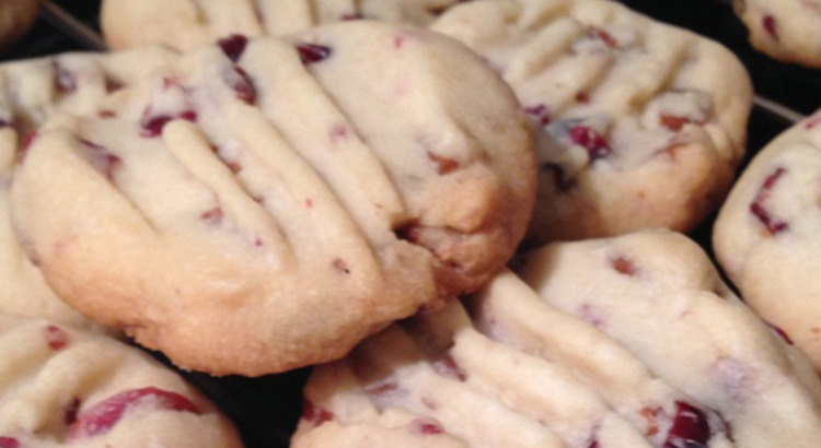 Tina's Cranberry Shortbread Cookies