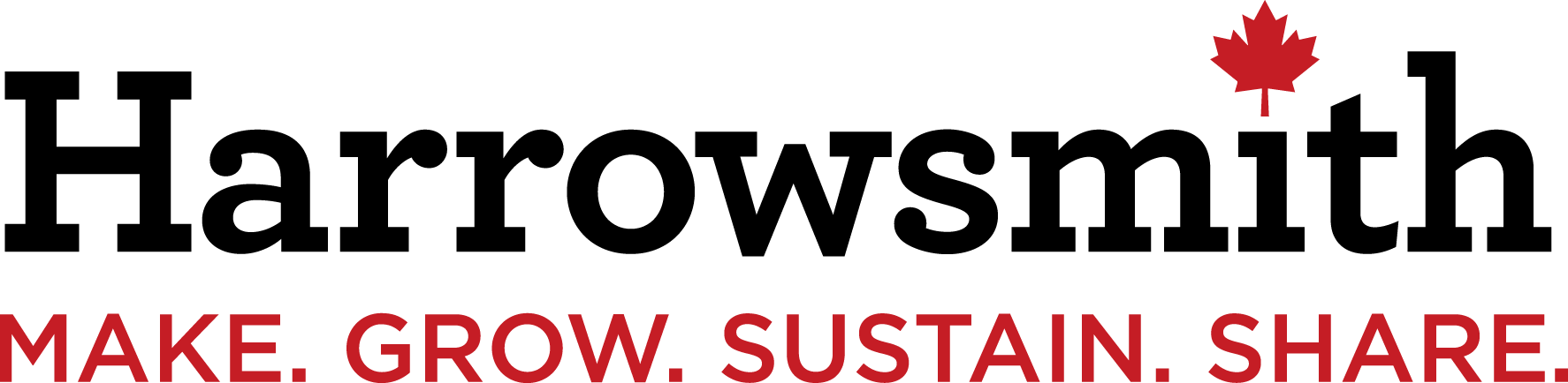 Harrowsmith Logo With Tagline