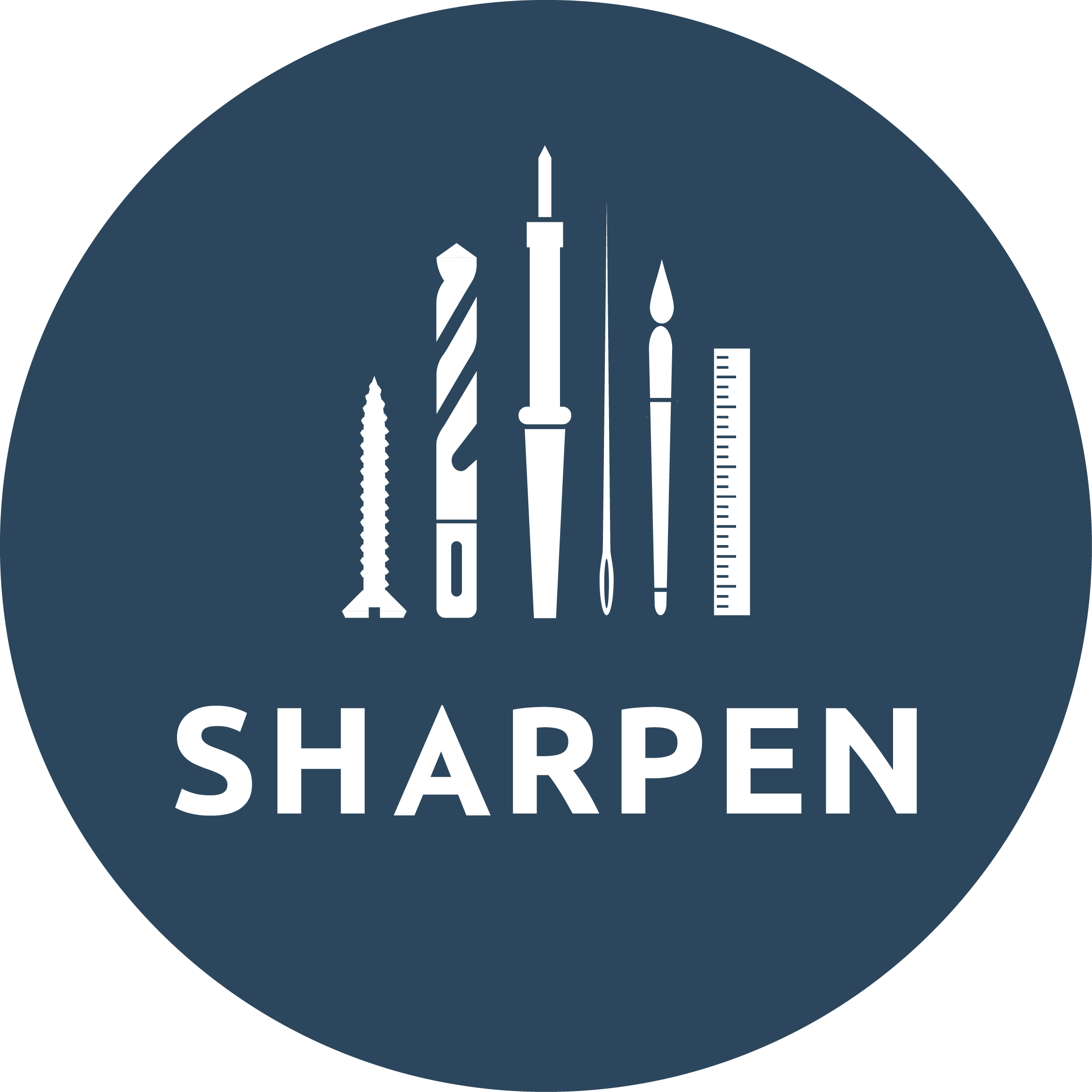Logotype SHARPEN Fontbleu 2